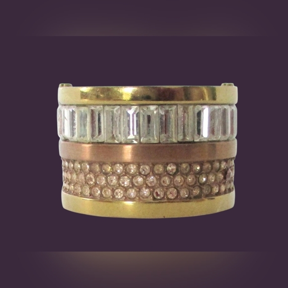 Michael Kors Jewelry - Michael Kors Brilliance Pave Baguette Barrel Ring